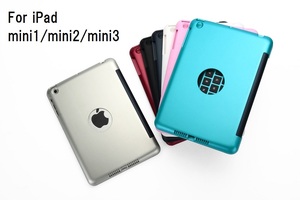 F1/F1＋　iPad mini初代/mini2/mini3用 Bluetooth ワイヤレス キーボード ハード ケース ノートブックタイプ　ローズゴールド