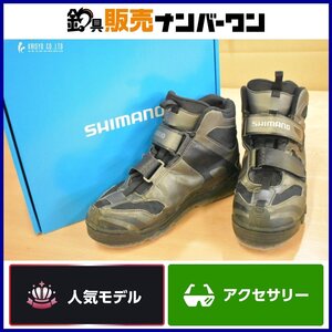 シマノ FS-035M ドライシールド ジオロック カットラバーピンフェルトシューズ ハイカットタイプ 27.0㎝ SHIMANO フィッシングシューズ