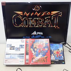 1円〜 動作品 NG ネオジオROM ニンジャコンバット NINJA COMBAT エス・エヌ・ケイ SNK 箱説付【10