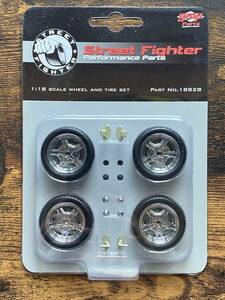 gmp Parts Street Fighter 1/18 Scale Wheel and Tire Set 18828 ミニカー ホイール タイヤ パーツ ストリート ファイター