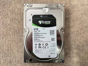 【ジャンク】Seagate 6TB Exos 7E8 7.2K SATA 3.5インチ HDD ST6000NM0115 1YZ110-004 動作確認済み [PT379]