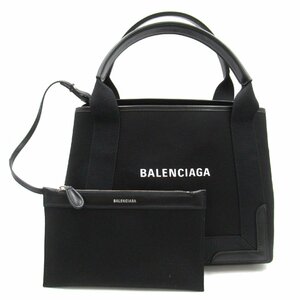 バレンシアガ ネイビー スモール カバス ブランドオフ BALENCIAGA キャンバス トートバッグ コットンキャンバス レディース