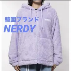 USED 韓国ブランド NERDY ノルディ ボア パーカー L ZICO