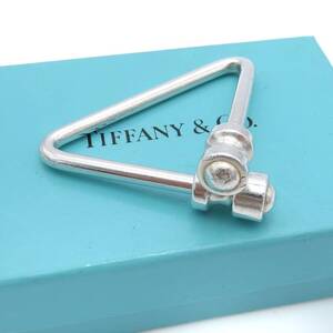 【送料無料】 極希少 Tiffany&Co. ヴィンテージ ティファニー トライアングル シルバー キーリング SV925 キーホルダー カギ HA516