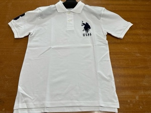 1 訳あり US.POLO ASSN. 白 ポロシャツ BOYS