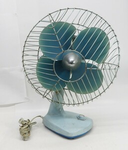 28●a059☆同梱不可　ジャンク品　昭和レトロ　東芝　AC ELECTRIC FAN　当時物　4枚羽根　インテリア　TOSHIBA　訳あり　現状