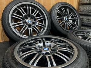 BMW M3 E46 18×8J +47 18×9J +26 5穴 PCD120 グッドイヤー 225/45R18 255/40R18 14年製 9分山 4本 札幌近郊引取OK