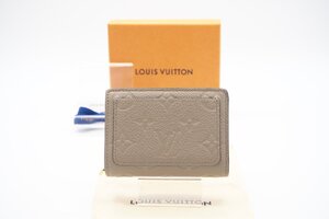 ☆安心の３大保証☆ ABランク ≪LOUIS VUITTON ルイ ヴィトン/二つ折り財布≫ M80152 ポルトフォイユ クレア アンプラント ベージュ 美品