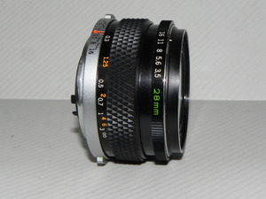 OLYMPUS OM-SYSTEM　G.ZUIKO AUTO-W 28mm/f3.5 レンズ(難有品)