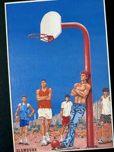 【額装品】スラムダンク　SLAMDUNK 井上雄彦　ポストカード　黒A 検)セル画　原画　ポストカード　イラスト