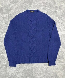 LORO PIANA Baby Cashmere ロロピアーナ　100%　ベビーカシミヤ　ブルー　ニット　セーター　サイズ48