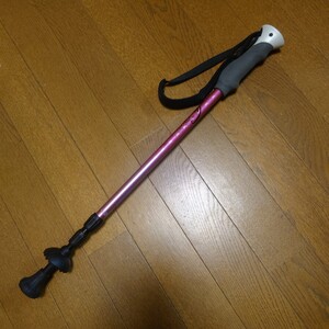 トレッキングステッキ 登山 アウトドア トレッキングポール 杖　女性　120cm 