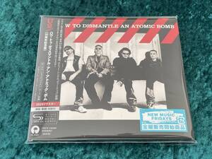 ★新品未開封★U2★SHM-CD/紙ジャケット仕様★HOW TO DISMANTLE AN ATOMIC BOMB (20周年記念盤)★日本盤/帯付★ハウ・トゥ・ディスマントル