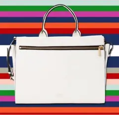 KATE SPADE SATURDAY  ハンドバッグ/牛革/ホワイト