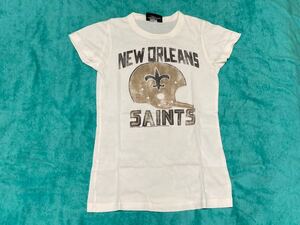 NFL SAINTS セインツ 古着 Tシャツ 女性用 S ジャンク・フード JUNKFOOD