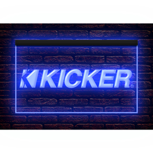 J256 // LED ネオンライトサイン KICKER キッカー■サイズ(約)：W300mm x H200mm