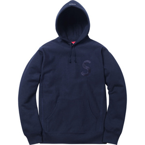 即決 supreme 2017 aw tonal s logo Hooded Sweatshirt navy