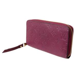 LOUIS VUITTON ルイヴィトン ジッピーウォレット 長財布 モノグラムアンプラント チェリーベリー M68571 NT-mi Bランク