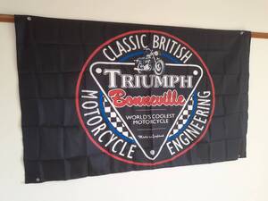 トライアンフ TRIUMPH ボンネビル　フラッグ 旗 150×90cm