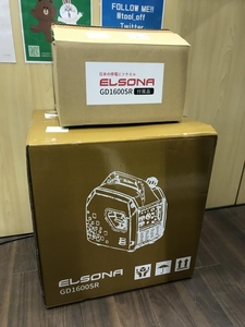 008●未使用品・即決価格●ELSONA LPガス&ガソリン インバーター発電機 GD1600SR