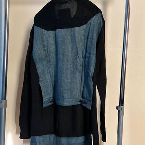 YOHJI YAMAMOTO DENIM DOCKING KNIT