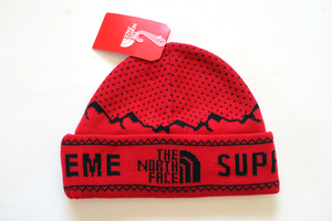 Supreme The North Face Fold Beanie シュプリームノースフェイスビーニー赤