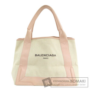 BALENCIAGA バレンシアガ ネイビーカバス トートバッグ キャンバス レディース 中古