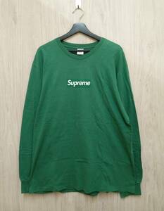 Supreme/シュプリーム/長袖Tシャツ/20FW/Box Logo L/S Tee/Green/Lサイズ