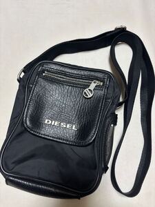 DIESEL ショルダーバッグ ブラック　レザー　 ショルダーバック　ディーゼル　ボディーバッグ