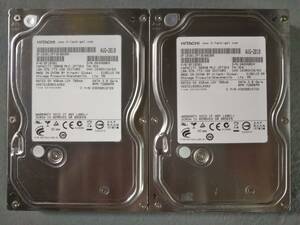 500GB HITACHI HDS721050CLA362 3.5インチ SATA 使用時間多め 2個セット ①