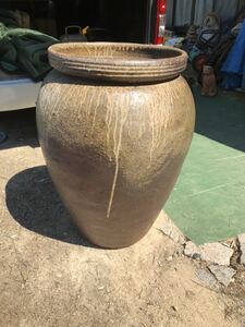 最上作　玉垂れ　古備前　大甕　ニ石甕　桃山時代　時代保証