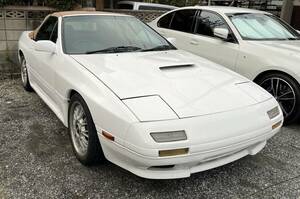 RX-7 FC3C カブリオレ 77,816km 5速MT　昭和62　後期FC3Sエンジン？　現状　レストアベース　千葉より 　ローターリー