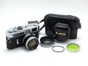 ★ハローカメラ★1円スタート★ 4880 Canon 7 B.849406 50mm F1.4 L.65428 ケース、フード、フィルター付き 動作品 即決有り★★