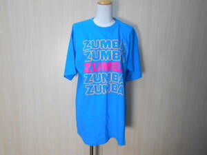 b1213◆ZUMBA WEAR プリントロゴ S/STシャツ◆ズンバ Loved By All レディース 青/黄 ピンク 半袖T コロンビア製 ゆうパケット 6K