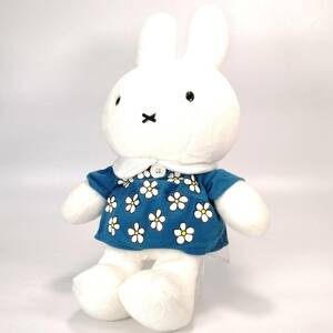 miffy ブルー 青 花柄 ワンピース ぬいぐるみ 全長46㎝ ミッフィー セキグチ Dick Bruna