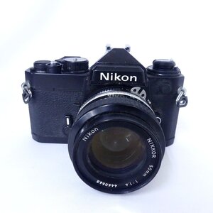 Nikon ニコン FE ブラックボディ + NIKKOR 50mm f1.4 フィルムカメラ 現状品 USED /2501C