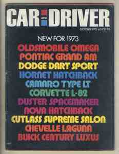 【c9286】72.10 CARandDRIVER／1973年米国車ニューモデル、ジャガーEタイプV12、ジャガーXJ12、スバルGLクーペ(レオーネ)、...