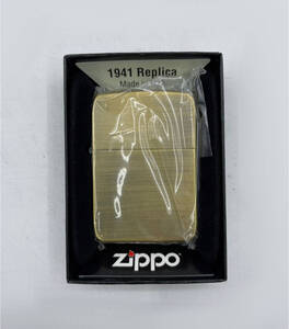 Zippo ジッポ オイルライター 1941 レプリカ Bradford.PA 16701 MADE IN U.S.A しぶーいジッポ 外箱付き 現状品