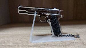 精巧1/3スケール ミニチュアガン　コルトM1911　ガバメント　　ガンキーホルダー　　ミリタリー　トイガン　モデルガン