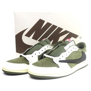 153s【未使用】NIKE × Travis Scott AIR JORDAN 1 LOW OG ナイキ トラビス・スコット エアジョーダン DM7866-200 US11.5 29.5cm 箱有