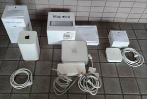 1000円スタート Mac mini 等付属品 A1470 A1392 A1283 中古 通電のみ確認済 詳細不明 現状品 付属品画像の通り ジャンク扱い