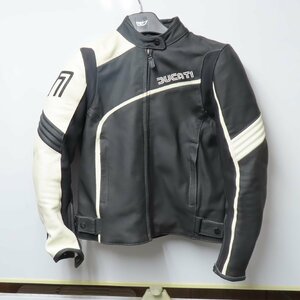 【美品】DUCATI×DAINESE ドゥカティ×ダイネーゼ ライディング レザージャケット サイズ44 ウェア バイク 二輪 ツーリング オートバイ