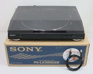 859◇SONY/ソニー ターンテーブル レコードプレーヤー PS-LX300USB 再生確認OK！