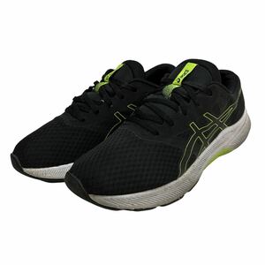 D106 ASICS アシックス メンズ スニーカー US6 24.5cm ブラック 黄緑