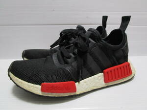 超特価!即決!adidas Originals NMD_R1 エヌエムディー アディダス boost ブースト レディス スニーカー BLACK × RED 24.0㎝