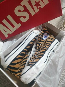 新品 日本製 定価18700 CONVERSE ALLSTAR HI J 27.5cm タイガー TIGER コンバース オールスター ハイカット アニマル US9 MADE IN JAPAN