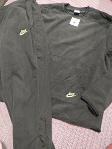 新品 定価16720 NIKE ハイブリッド フリース セットアップ XL プルオーバー ナイキ 上下 メンズ パンツ クルーネック