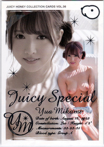 ◆2017年 ジューシーハニー JUICY HONEY VOL.36 JUICY SPECIAL カード No.SP-8/9 三上悠亜