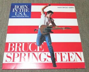 輸入盤12” SINGLE(HOLLAND)：BRUCE SPRINGSTEEN/BORN IN THE U.S.A. (FREEDOM MIX)/(DUB)/(RADIO)/CBS A 12.4920/オランダ盤