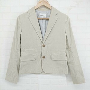 ◇ Green Gate UNITED ARROWS コーデュロイ 2B シングル 長袖 テーラード ジャケット サイズM ベージュ系 メンズ E